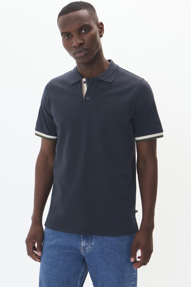 MASCOUT POLO STRIPE 30207857 194011 DARK NAVY